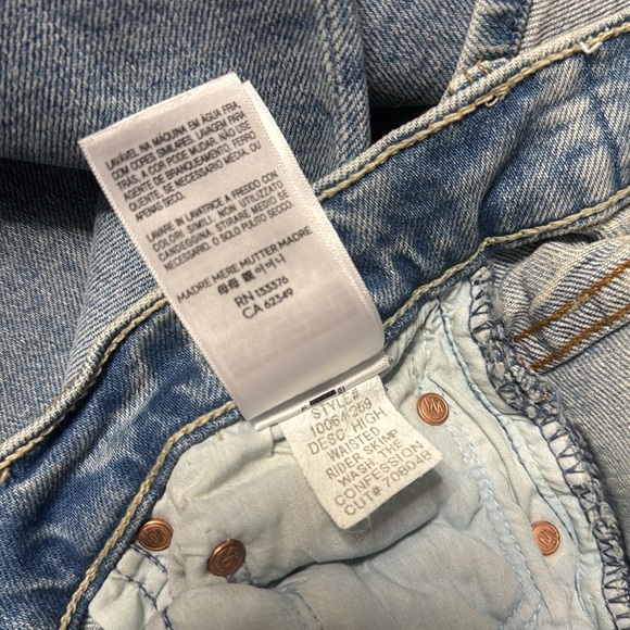 Mother Denim High Waisted Rider Skimp in The Confession Size 26 82 - Picture 16 of 16